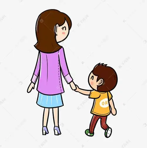 母子简笔画 母子简笔画彩色