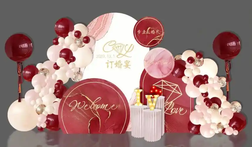 宝宝宴会注意背景布置效果图