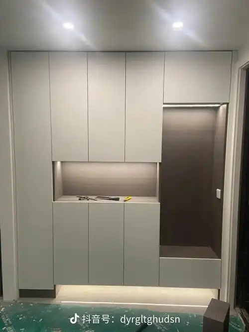 鞋柜图片大全,通山林尚全屋定制 - 抖音