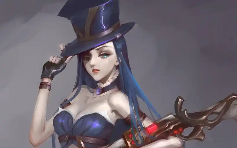 【jajafan的sai厚涂教程】jaspeedpaint-lol皮城女警娜凯特琳caitlyn