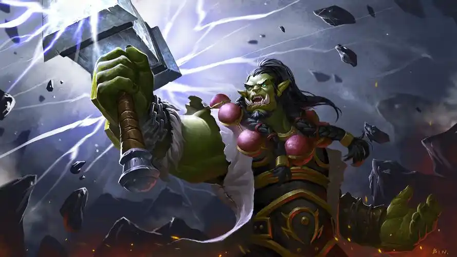 [原创] 王某 新作凯恩·血蹄,和旧三幅凑个魔兽争霸兽族四英雄