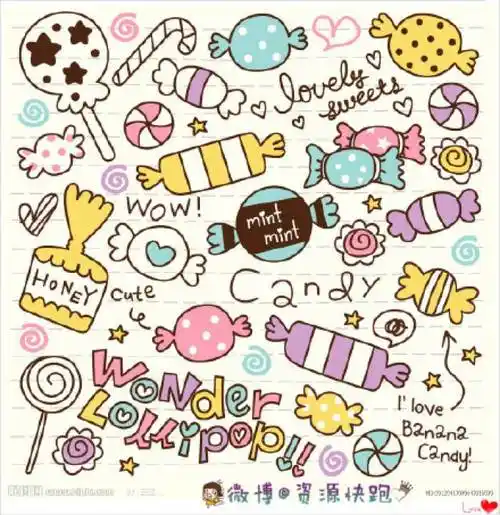 糖果简笔画图片 幼儿糖果简笔画图片