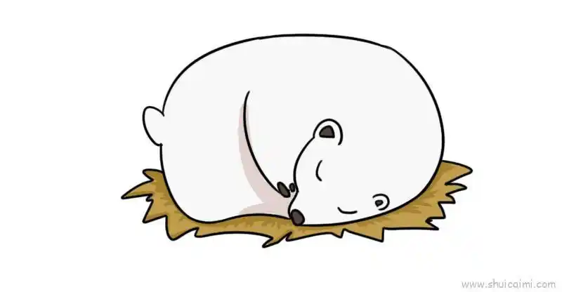 冬天动物冬眠教程儿童画怎么画 冬天动物冬眠教程简笔画画法