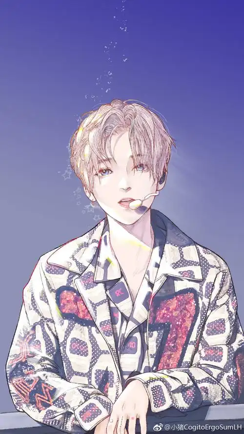 鹿晗,卡通头像,壁纸