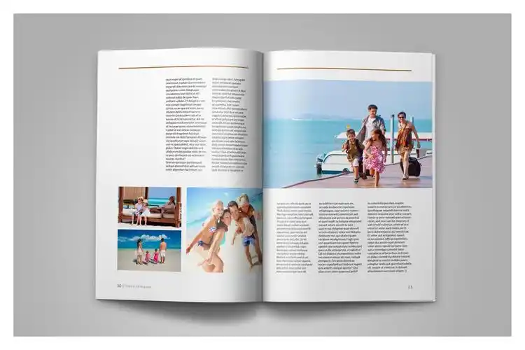 旅游景点推荐杂志版式设计模板 indesign magazine template