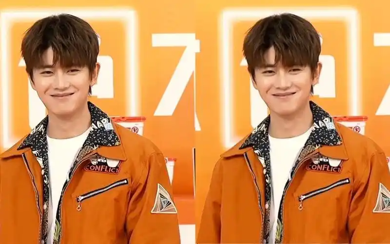 任嘉伦直播今天是乖乖的任嘉伦橙色伦活力满满