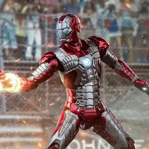 中动mk5钢铁侠手办漫威正版马克发光格纳可动手办