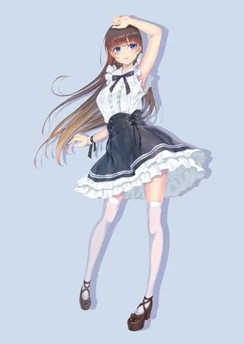 穿白色衬衫的女孩