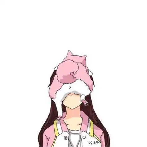 个性隐藏的情侣头像卡通风格比较独特小众的