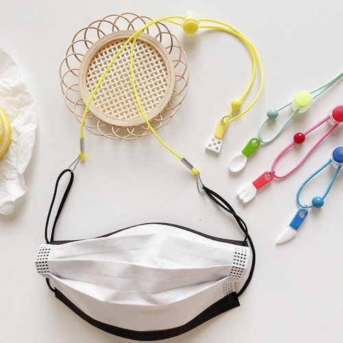 口罩挂绳创意迷你勺子铲子配饰脖颈编织挂链绳