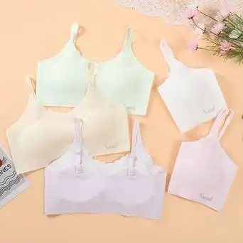 女童内衣发育期小学生初中生青春期第二阶段少女儿童无痕文胸薄款