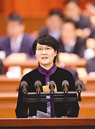 中央调研部部长蔡玲向大会进行了题为"如何避免八项规定一阵风"的发言