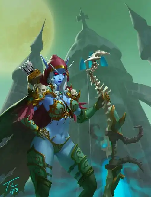 希尔瓦娜斯女王部落大酋长 #游戏人物# #游戏截图# #魔兽wow# #暗黑