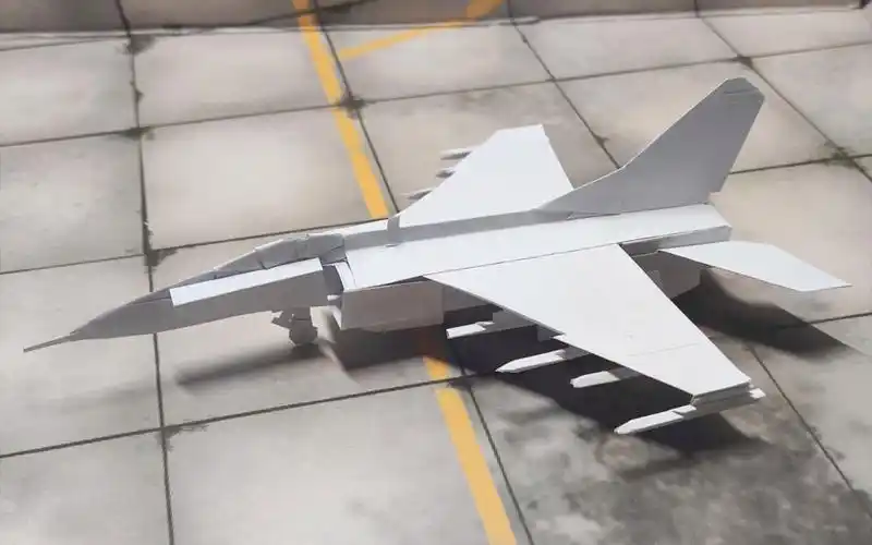 [纸飞机系列] 中国歼轰-7a战机 纸飞机手工成品展示(重制版)
