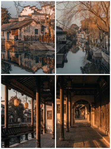 江南古镇古街古宅建筑古城小巷园林怀旧唯美意境图片素材4