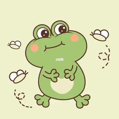 原创小青蛙卡通形象呱呱哇塞嗯