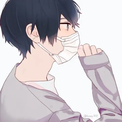 动漫男生头像系列头像口罩