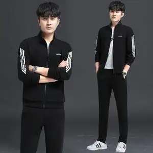 秋季远动男装休闲运动服套装京东商城学生帅气三件套18-25-35岁yd