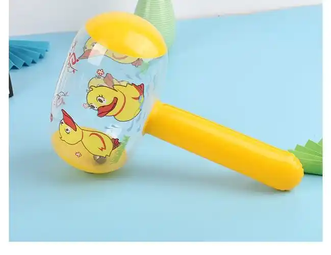 卡通充气锤子pvc锤充气小榔头气球敲打气锤塑料打人道具惩罚道具 随机