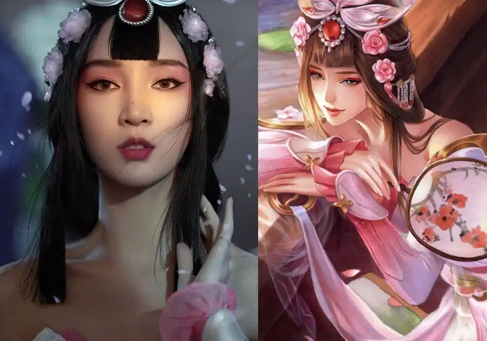 6位女明星cos王者荣耀,黄龄版小乔秀香肩,张含韵版妲己没认出?