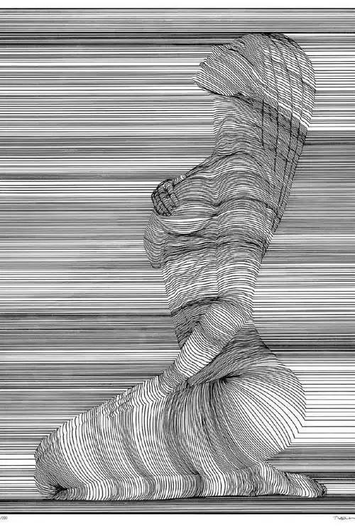 用性感的线条展现女性曼妙的身姿丨艺术家nesterformentera6767