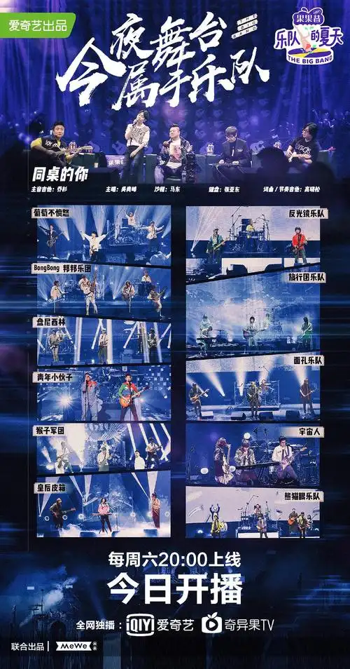 乐队的夏天有人要看吗?今天就播了