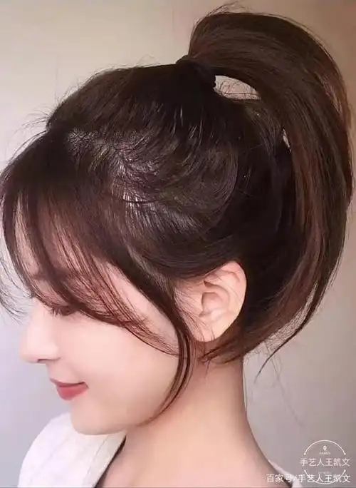 甜美空气cc刘海~喜欢运动的小姐姐的选择这款刘海就没错了,扎马尾的