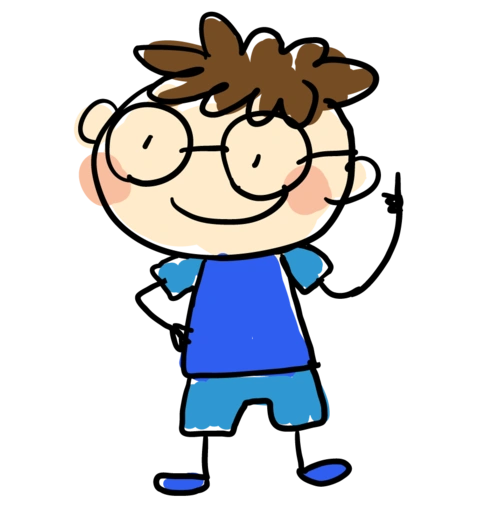 卡通简约小男孩