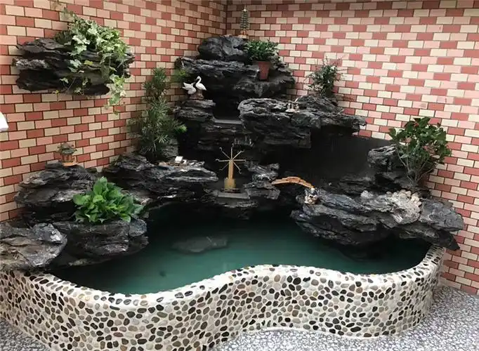 假山造景石材原石英石叠石大型鱼池庭院室内园林景观石头1540cm叠石