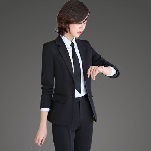 小西装职业正装女装套装 小西装外套女工作衣服套裙两件套职业女装