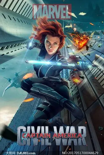 黑寡妇主题电影海报设计ps教程素材