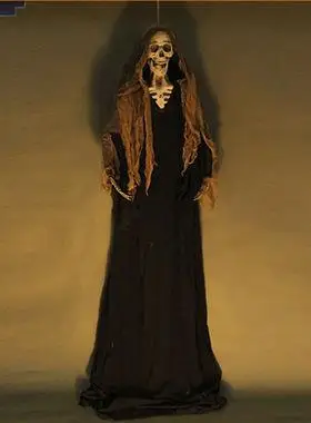 吊死鬼骷髅装饰万圣节酒吧剧本杀