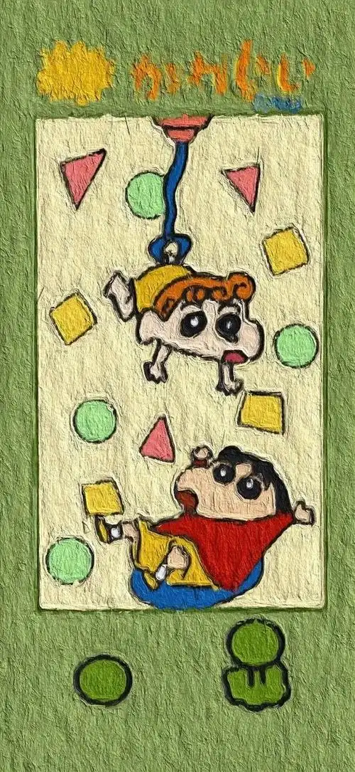 蜡笔小新油画壁纸