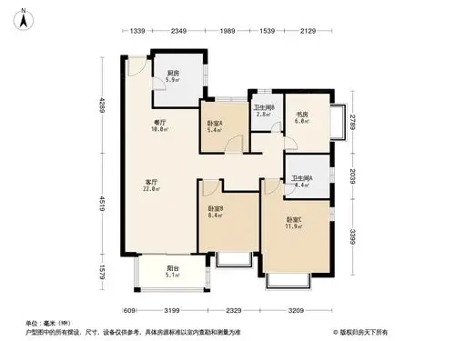 昆明天誉城户型图