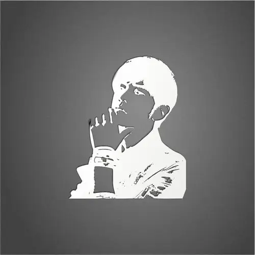 周杰伦头像个性签名手机电脑装饰防水金属贴纸手机贴纸