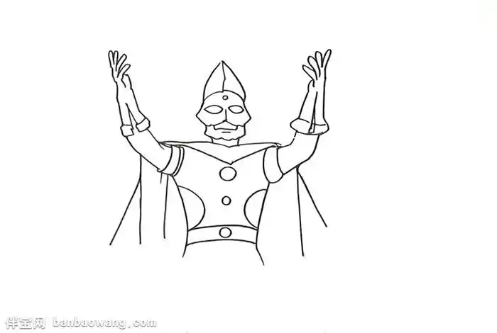 怎么画奥特曼之王