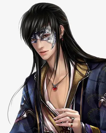 面具男子古风立绘