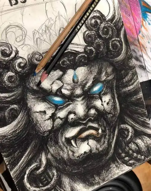 上海市纹身师自由的纹身作品集