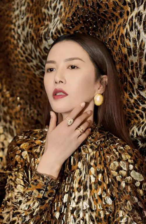 谭维维身穿金色披风裙,美的不太真实!