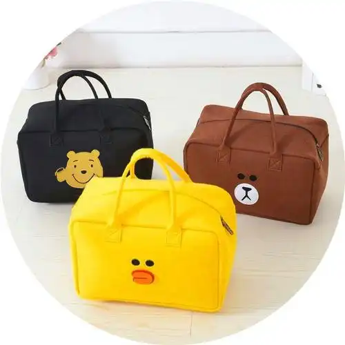 蓝色队长盾牌小号卡通学生收纳包旅行旅游包收纳袋衣服收纳包小物品