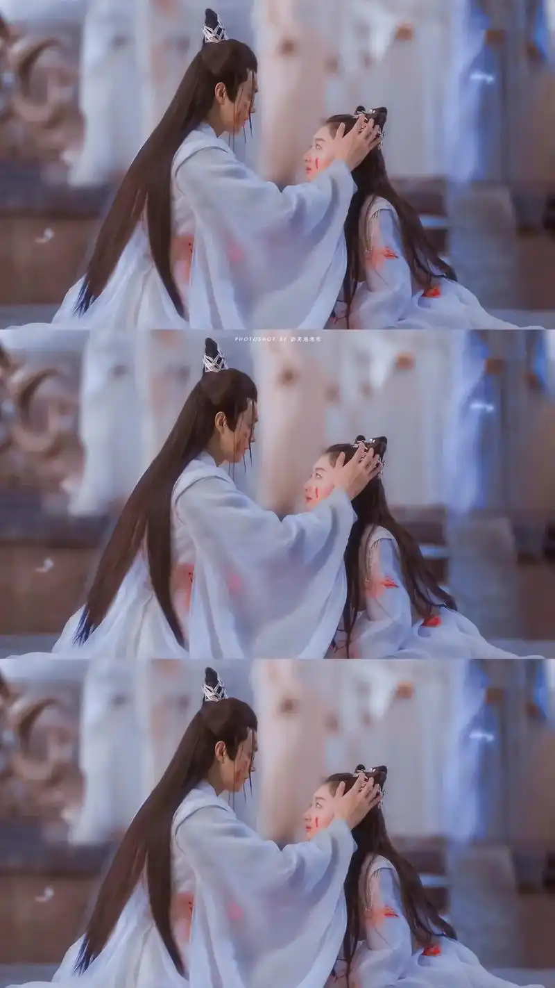 千古玦尘里的战损妆好凄美#周冬雨 #许凯 #古风 #虐心 # - 抖音