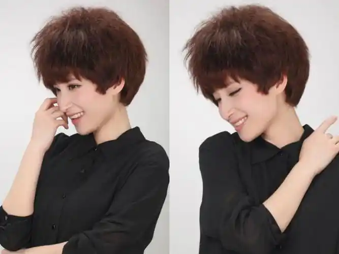 极致时尚女短发锡纸烫发型