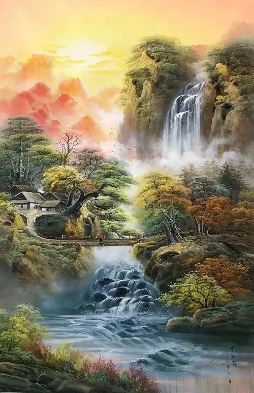 家居艺术山水油画家——邓晓霞