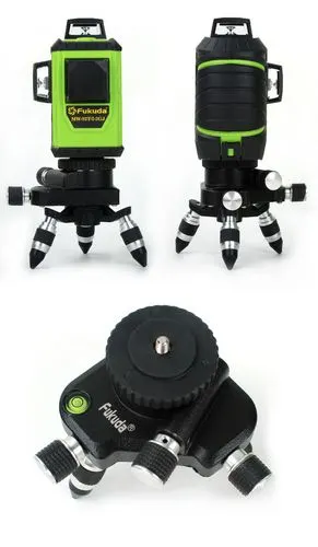 fukuda福田3d激光12线绿光ld强光贴墙仪水平仪干锂两用mw93t23gj
