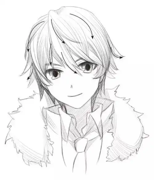 二次元人物脸部简笔画教学图头型