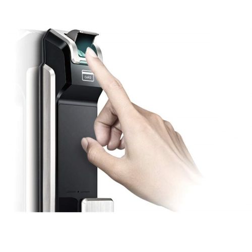 三星samsungshsp718lbk触摸屏数字门锁412位数字组合黑色