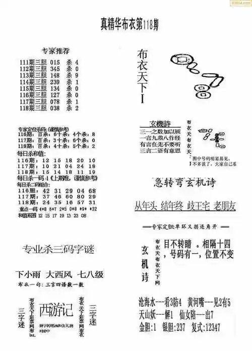 118期今天3d会员布衣 精华早报 真精华布衣123456-好运彩天中图库