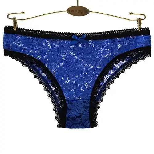 厂家供应外贸女士三角裤性感蕾丝女式内裤镂空短裤批发