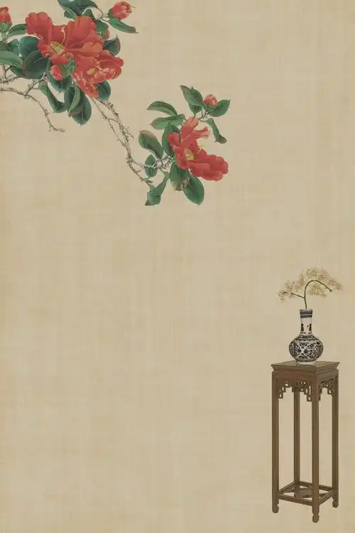 中国风水墨山水古典雅唯美背景图 psd模板ai海报设计素材中式插画