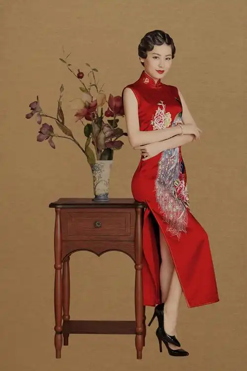 服装拍摄-某品牌旗袍礼服-中国风-新文人画摄影